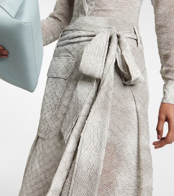 Falda wrap en crepé de seda de china | Victoria Beckham
