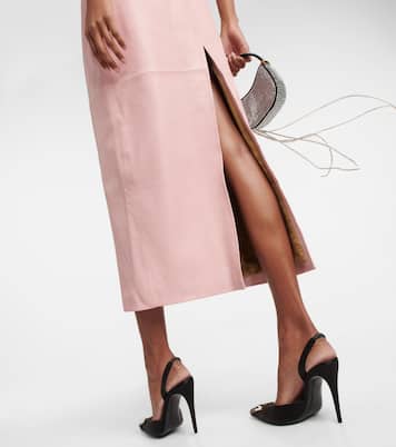Leather bustier midi dress | Magda Butrym