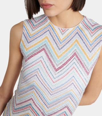 Zig-zag bouclé knit midi dress | Missoni