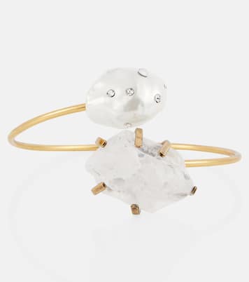 Bracciale Pearl in ottone bagnato in oro | Erdem