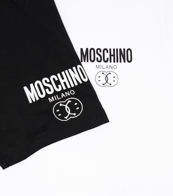 Printed cotton T-shirt and shorts set | Moschino Kids