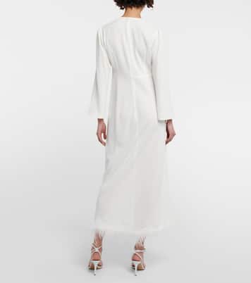 Bridal Maxikleid Mya mit Federn | Rixo