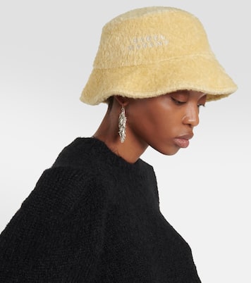 Cappello da pescatore Denji in lana con ricamo | Isabel Marant