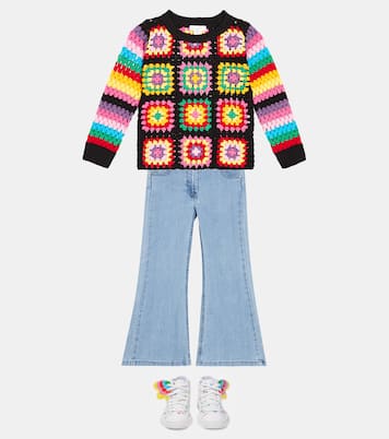 Pullover in crochet di misto cotone | Stella McCartney Kids