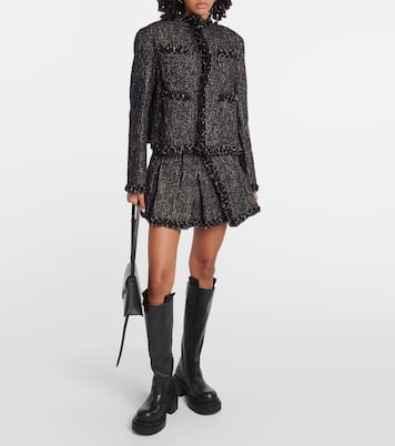 Cropped tweed jacket | Sacai