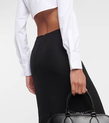 Camicia cropped in popeline di cotone | Valentino