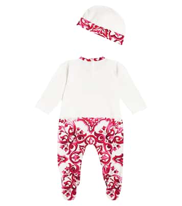 Bebé - set de mono, babero y gorro de algodón | Dolce&Gabbana Kids