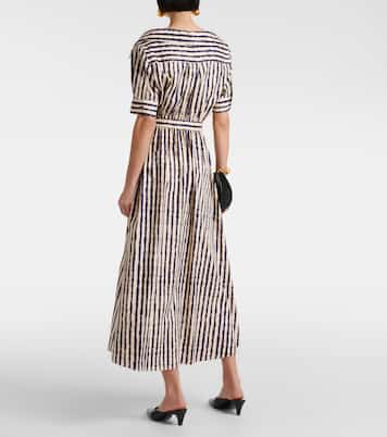 Vestido midi Lydia de mezcla de algodón | Altuzarra