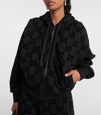 Sudadera con capucha de forro polar con GG | Gucci