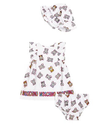 Baby Set aus Kleid, Höschen und Hut | Moschino Kids