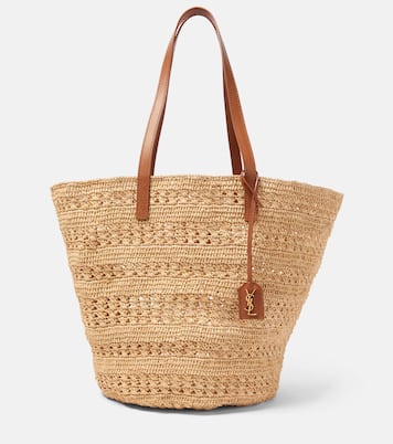 Cabas Panier Medium en raphia | Saint Laurent