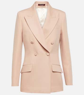 Double-breasted wool and mohair blazer | Gucci