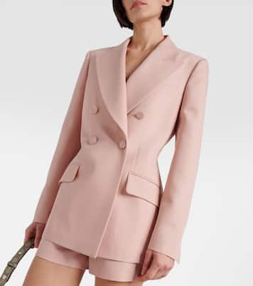 Double-breasted wool and mohair blazer | Gucci