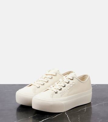 Palma Maxi canvas platform sneakers | Jimmy Choo