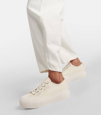 Palma Maxi canvas platform sneakers | Jimmy Choo