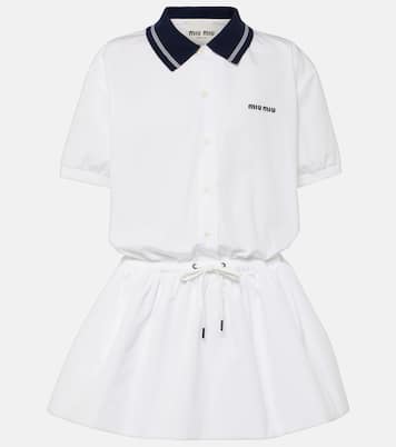 Polokleid aus Baumwolle | Miu Miu