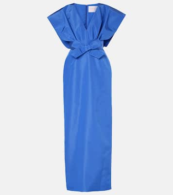 Bow-detail silk faille gown | Carolina Herrera