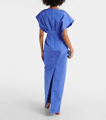 Bow-detail silk faille gown | Carolina Herrera