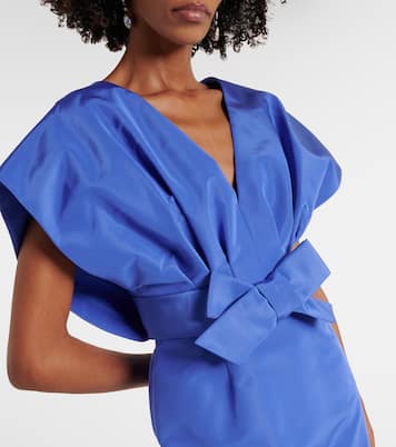 Bow-detail silk faille gown | Carolina Herrera