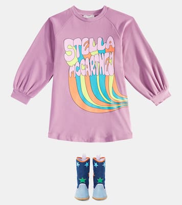 Abito in cotone con stampa | Stella McCartney Kids