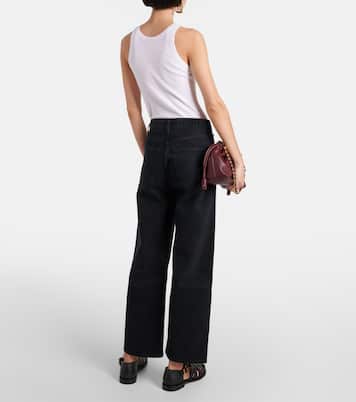 High-Rise Cropped Straight Jeans Ren | Agolde
