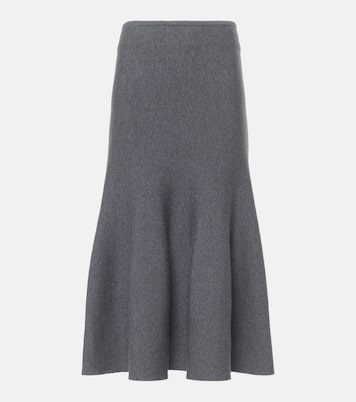 Falda midi Odil de mezcla de lana | Khaite