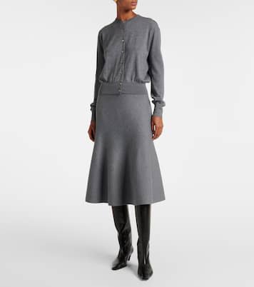 Falda midi Odil de mezcla de lana | Khaite