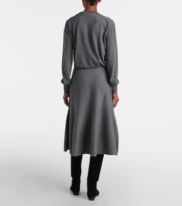 Falda midi Odil de mezcla de lana | Khaite