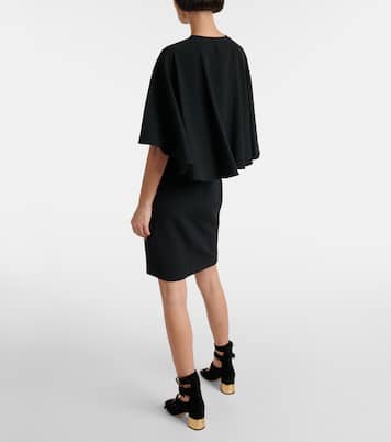 Caped crêpe minidress | Chloé