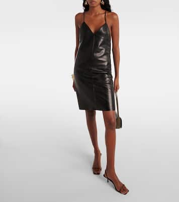 Robe en cuir | Saint Laurent