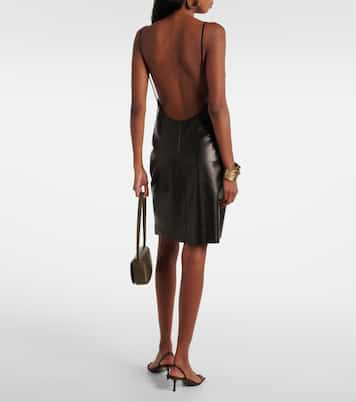Robe en cuir | Saint Laurent