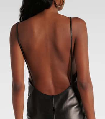 Robe en cuir | Saint Laurent