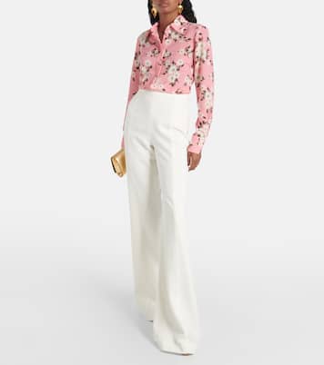Pantalon évasé Rimi à taille haute | Costarellos