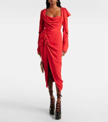Abito midi asimmetrico con ruches | Vivienne Westwood