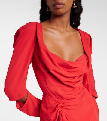 Abito midi asimmetrico con ruches | Vivienne Westwood