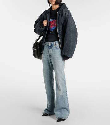 Camiseta Planet Earth de jersey a capas | Balenciaga