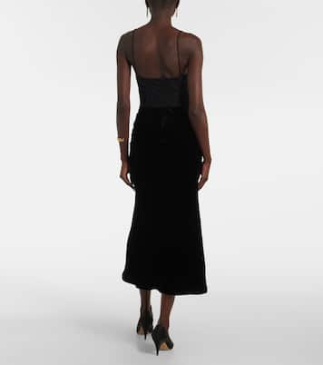 Abito bustier Ethel a pois | Rebecca Vallance