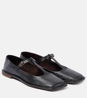 Zapatos Square T-Strap de piel | The Row