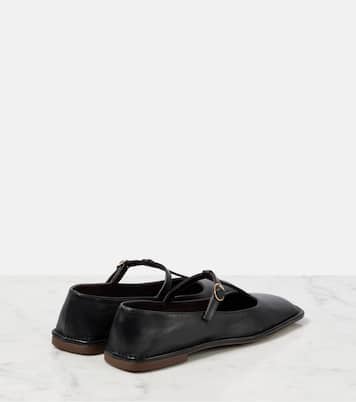 Zapatos Square T-Strap de piel | The Row