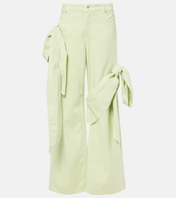 Jeans rectos drapeados | Blumarine