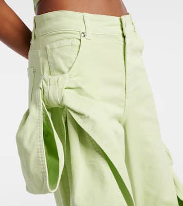 Jeans rectos drapeados | Blumarine