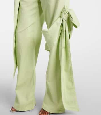 Jeans rectos drapeados | Blumarine