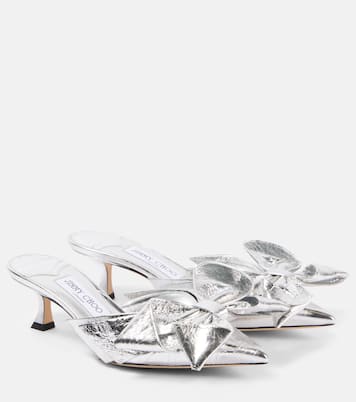 Mules Staz 50 in pelle metallizzata | Jimmy Choo