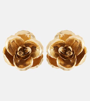 Pendientes Gladiolus chapados en oro de 18 ct | Jennifer Behr