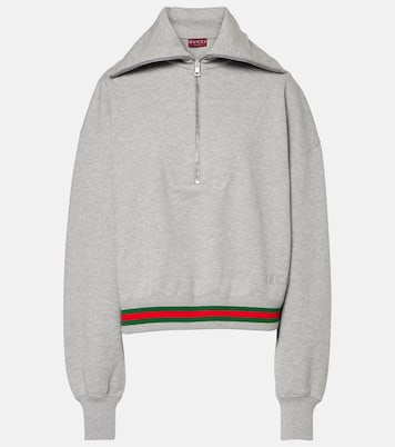 Sudadera de jersey de algodón con Web | Gucci
