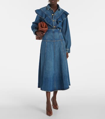 Camisa Mathilde de denim | Ulla Johnson