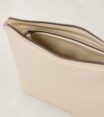 Clutch Small aus Leder | Brunello Cucinelli