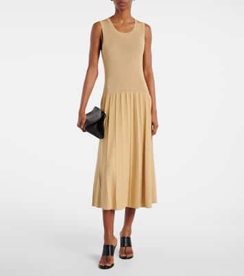Pleated midi dress | Joseph