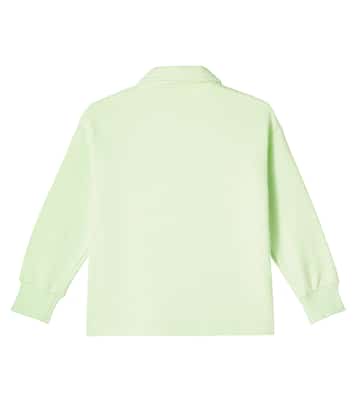 Pullover in cotone con zip  | Il Gufo