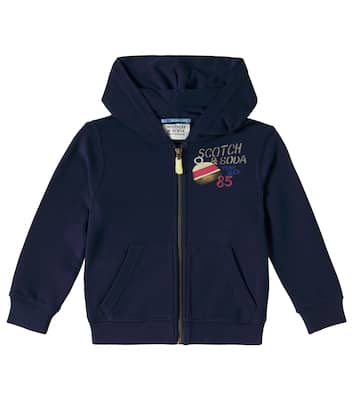 Logo cotton hoodie | Scotch & Soda Kids